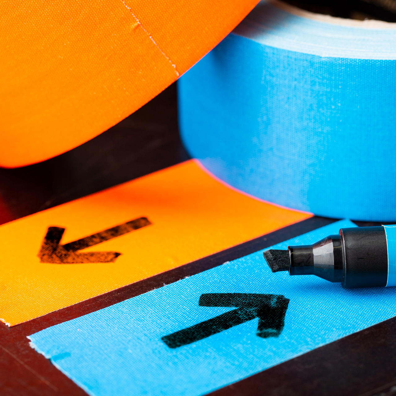 GT PRO cloth tape - 50 mm - neon blue