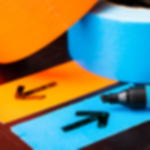 Gaffa Tape matt - neonblau GT PRO Gewebeband - 50 mm - neonblau