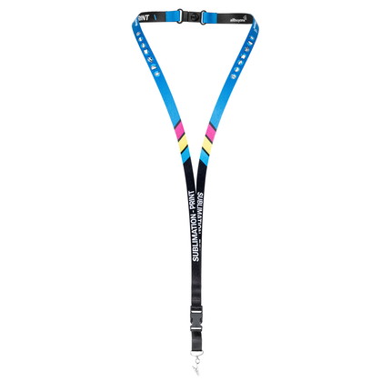 Lanyards bedruckt 2-seitig - 10 mm - Kartenhalter - mit Sicherheitsverschluss - mit Clip