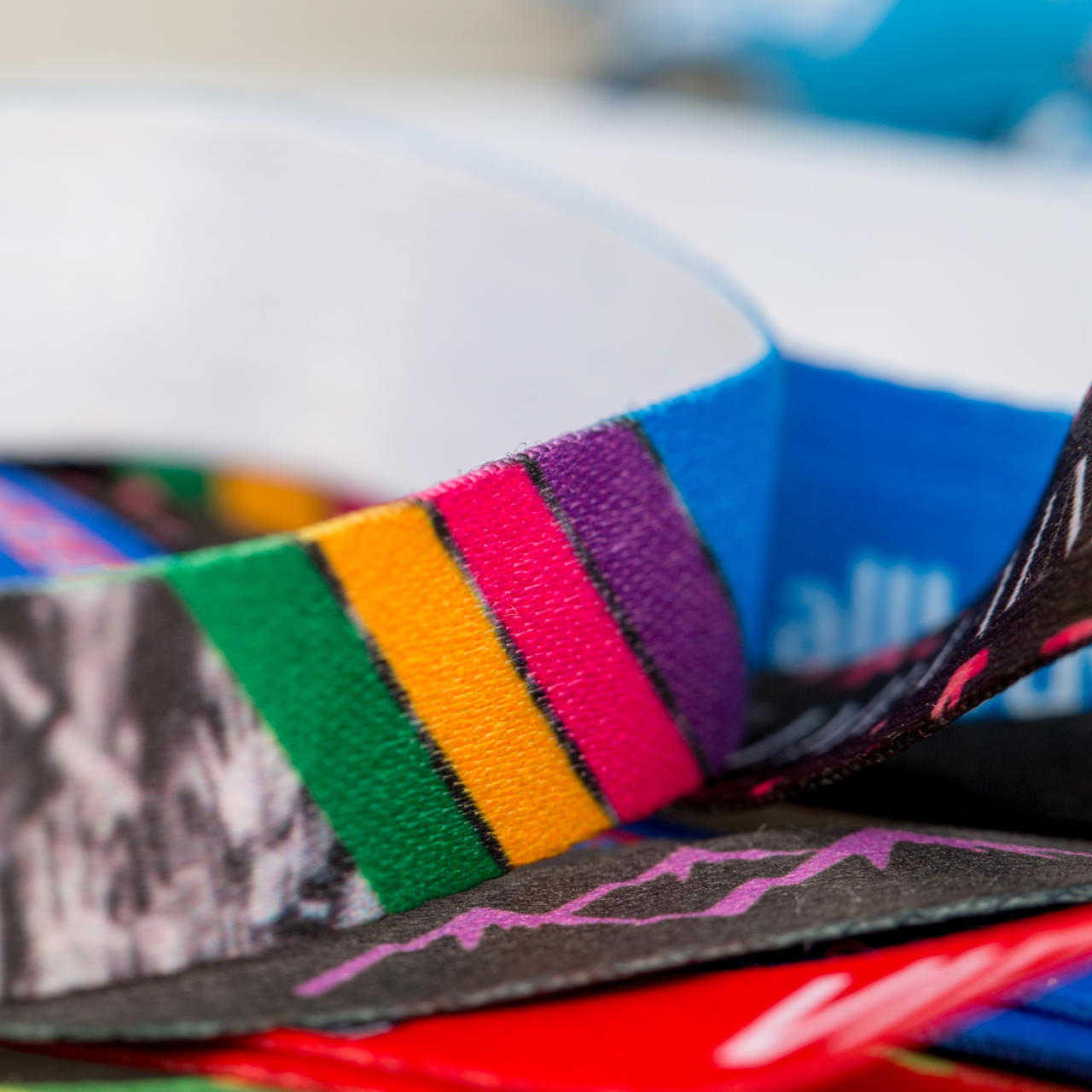 Printed fabric wristbands – single-sided - Aluminium fastener (pliers required)