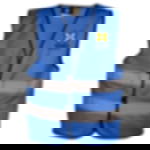 Signalweste mit Aufdruck - 1-seitig Signalweste - bedruckbar - 1-seitig - 3-farbig - blau