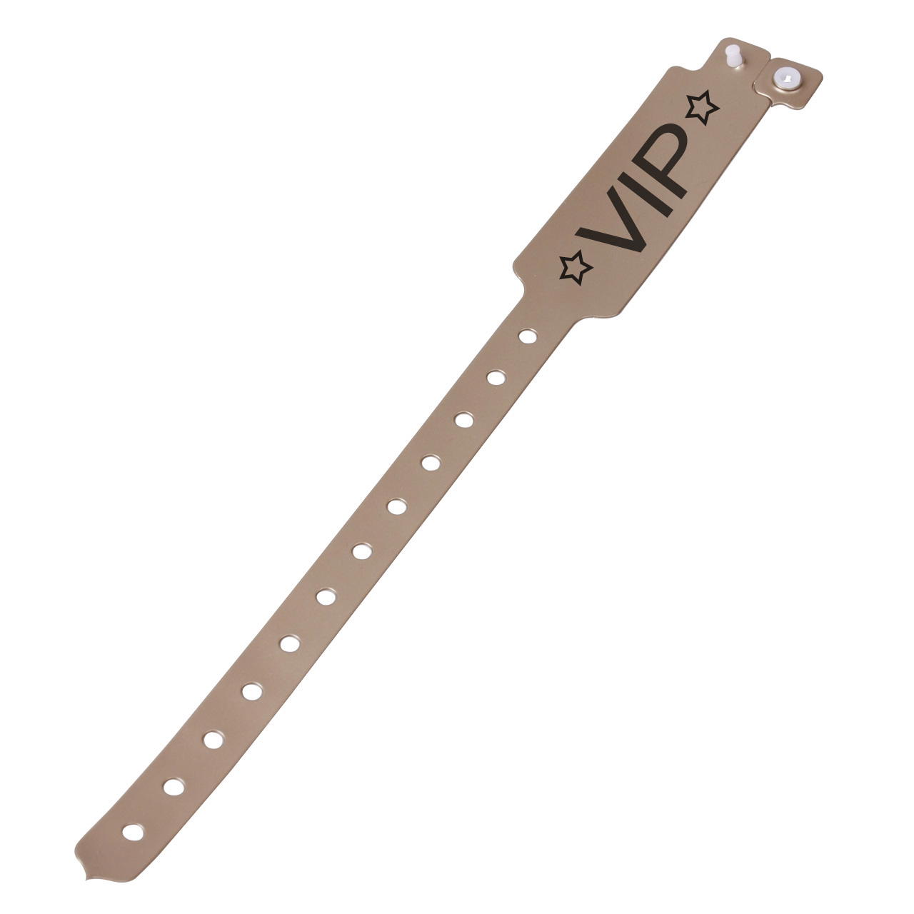Printed vinyl admission wristbands (1c) - gold