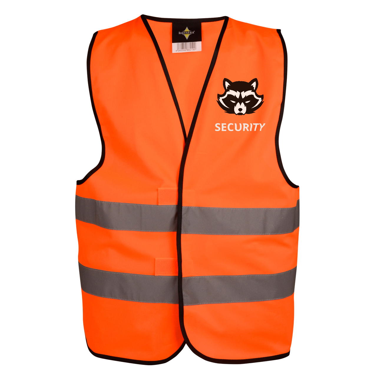 Safety vest EN ISO 20471 – printable - 2-page - 2-coloured - orange
