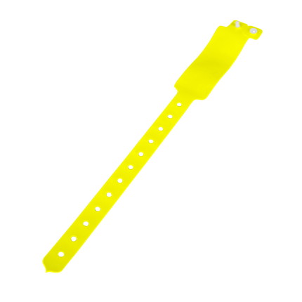 plastic admission wristbands - neon yellow Unprinted vinyl tape - neon yellow
