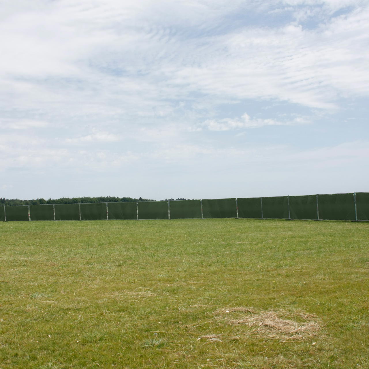 Bauzaunplane grün 3,41 x 1,76 m - grün