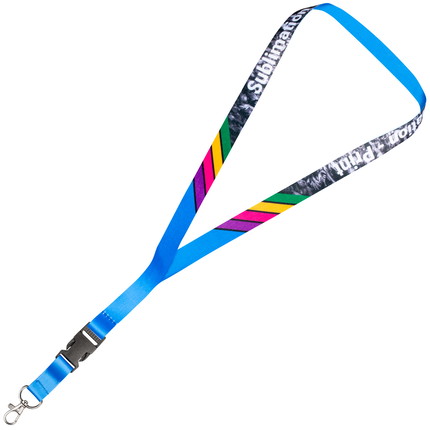 Lanyards bedruckt 2-seitig - 15 mm - Karabiner Standard - ohne Sicherheitsverschluss - mit Clip