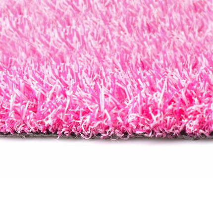Kunstrasen farbig 2 x 25 m - 2 m - pink