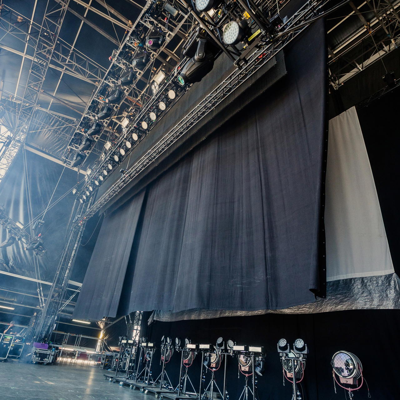 Bühnenmolton B1 - Rolle 60 lfm - schwarz