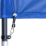 construction fence flag with pictogram - WC (blue-white) construction fence flag with pictogram - WC (blue-white)