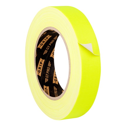 GT PRO cloth tape - 25 mm - neon yellow
