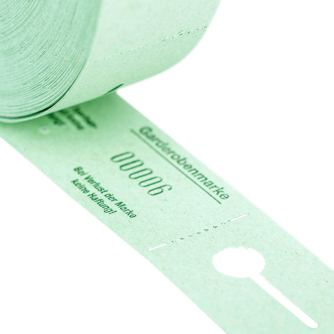 Garderobenmarken Rolle - grün