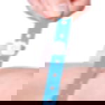 vinyl admission wristbands - light blue Printed vinyl admission wristbands (1c) - light blue