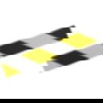 belt barrier posts - white Plastic belt barrier posts - white - black-yellow