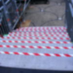 caution tape - red-white Caution tape GT 571 - red-white