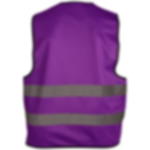 Signalweste mit Aufdruck - 1-seitig Signalweste - bedruckbar - 1-seitig - 2-farbig - lila