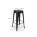 bar stool stackable Metal bar stool stackable