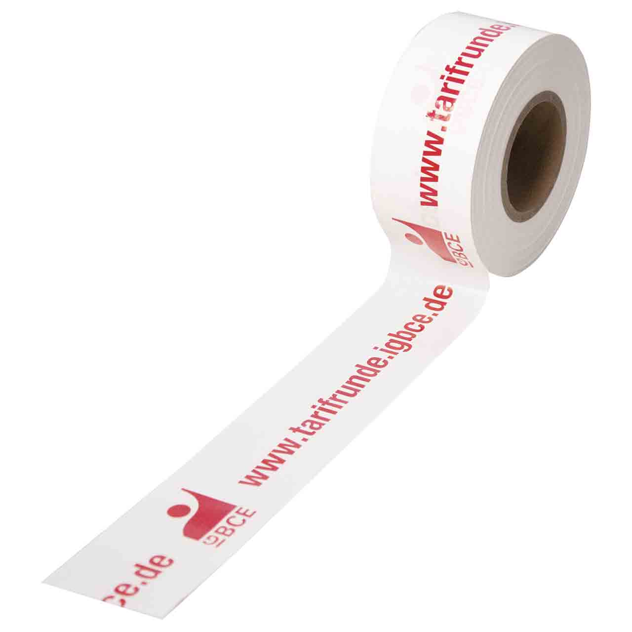 Barrier tape with customised print  - 1-colour (according to Pantone)