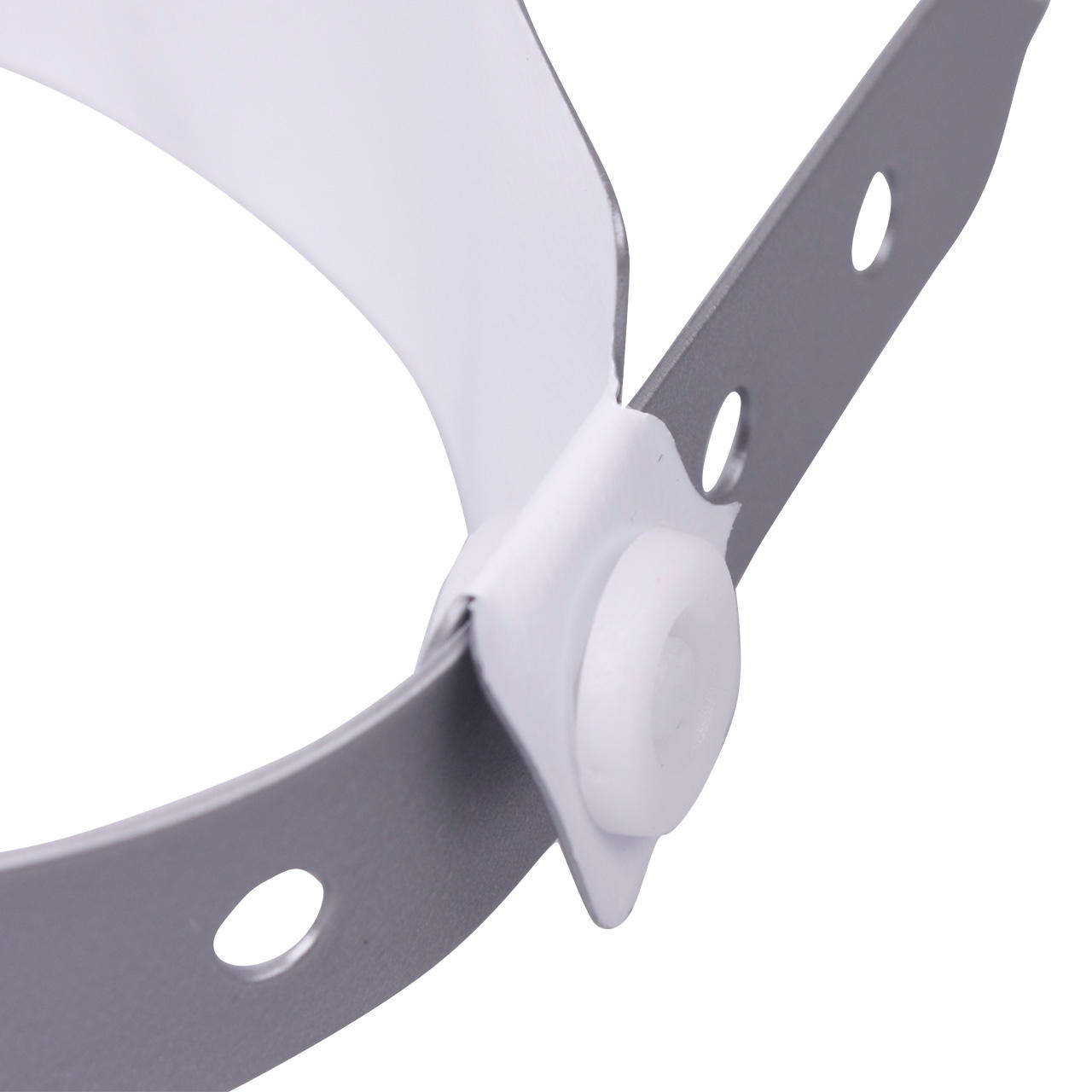 Printed vinyl admission wristbands (1c) - silver