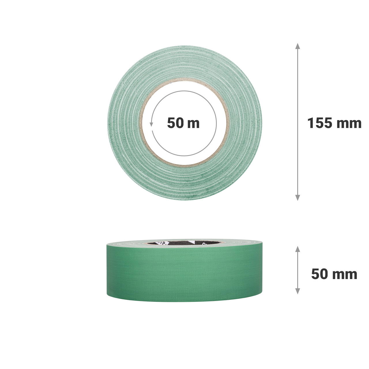 Adhesive cloth tape extra matt GT 102 - green