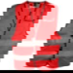 Signalweste mit Aufdruck - 1-seitig Signalweste - bedruckbar - 1-seitig - 1-farbig - rot