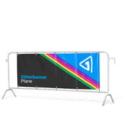 Barrier banner, tarpaulin B1