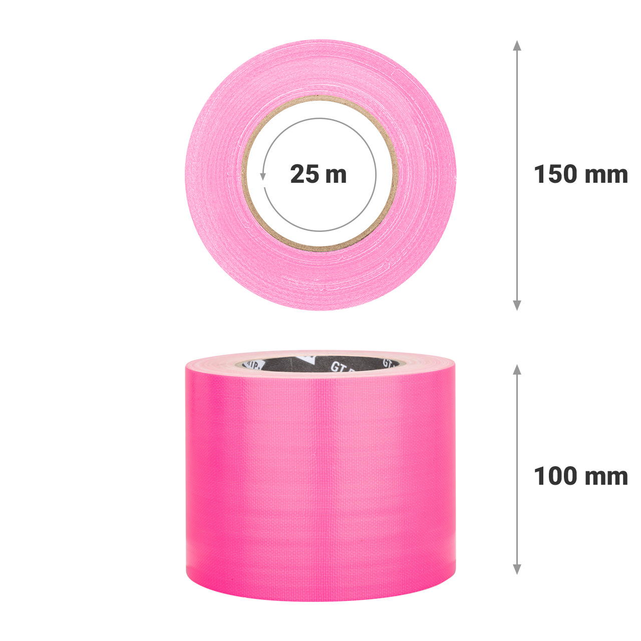 Adhesive cloth tape neon extra wide GT 571 - neon pink