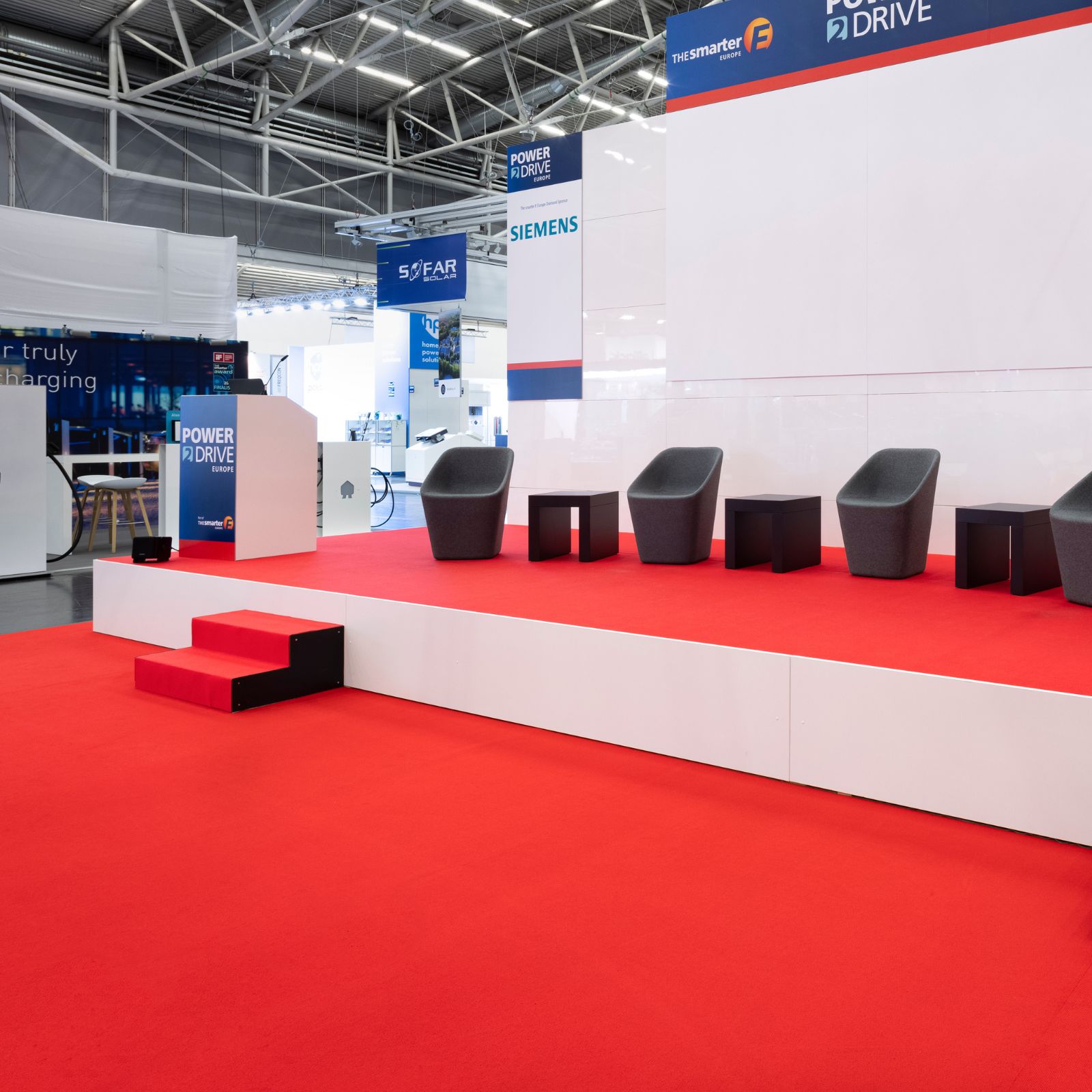 Flachfilz Messeteppich B1 - rot