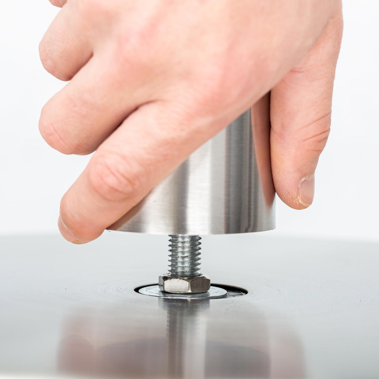 Absperrständer Edelstahl GRIP - schwarz