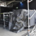 Sichtschutzplane mit Ösen - schwarz Bauzaunplane schwarz 3,41 x 1,76 m - schwarz