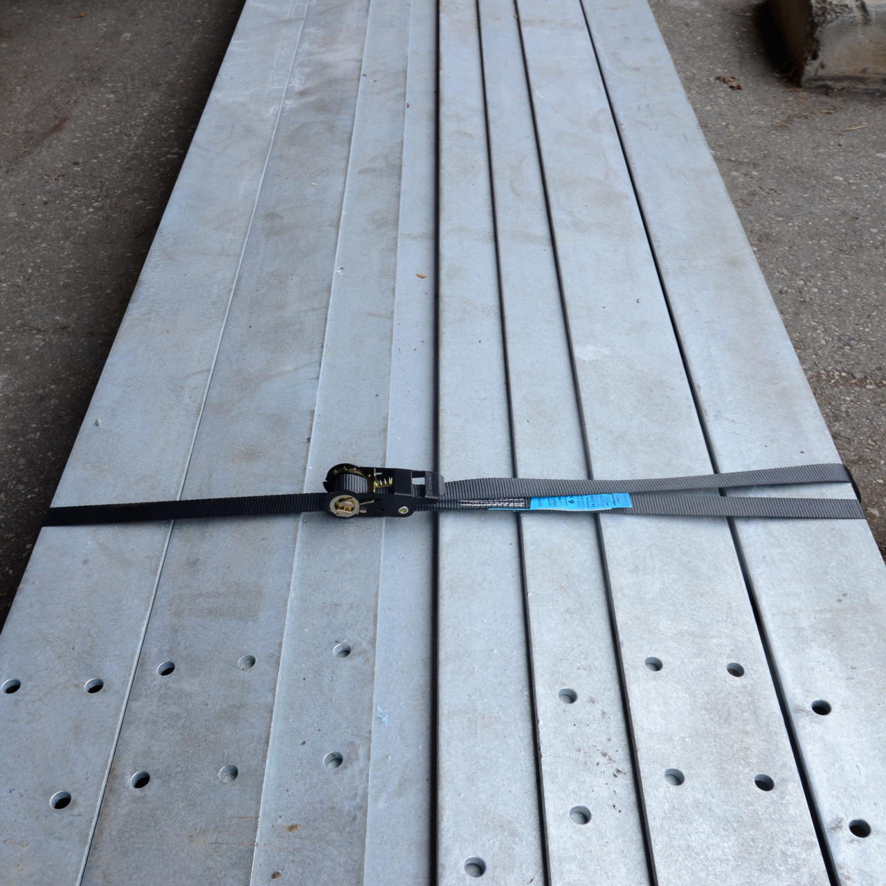 lashing strap black - 1-part - 6.00 m x 25 mm