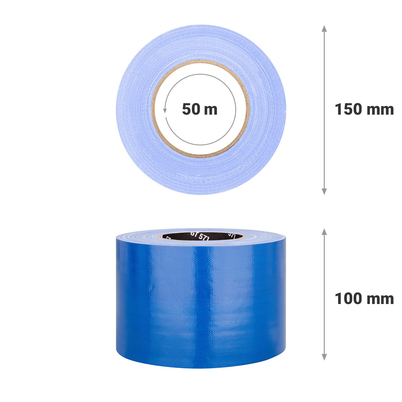 Adhesive cloth tape extra wide GT 571 - blue