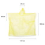 disposable raincape - yellow Disposable raincape GRIP – pack of 10 - yellow