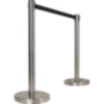 barrier stands  - black Stainless steel barrier stands GRIP - black