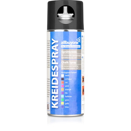 Kreidespray schwarz 400 ml Dose - schwarz