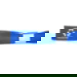 Festivalbändchen bedrucken - Alu-Verschluss (Zange erforderlich) Festivalbändchen bedrucken lassen. Detailansicht Aluplombe