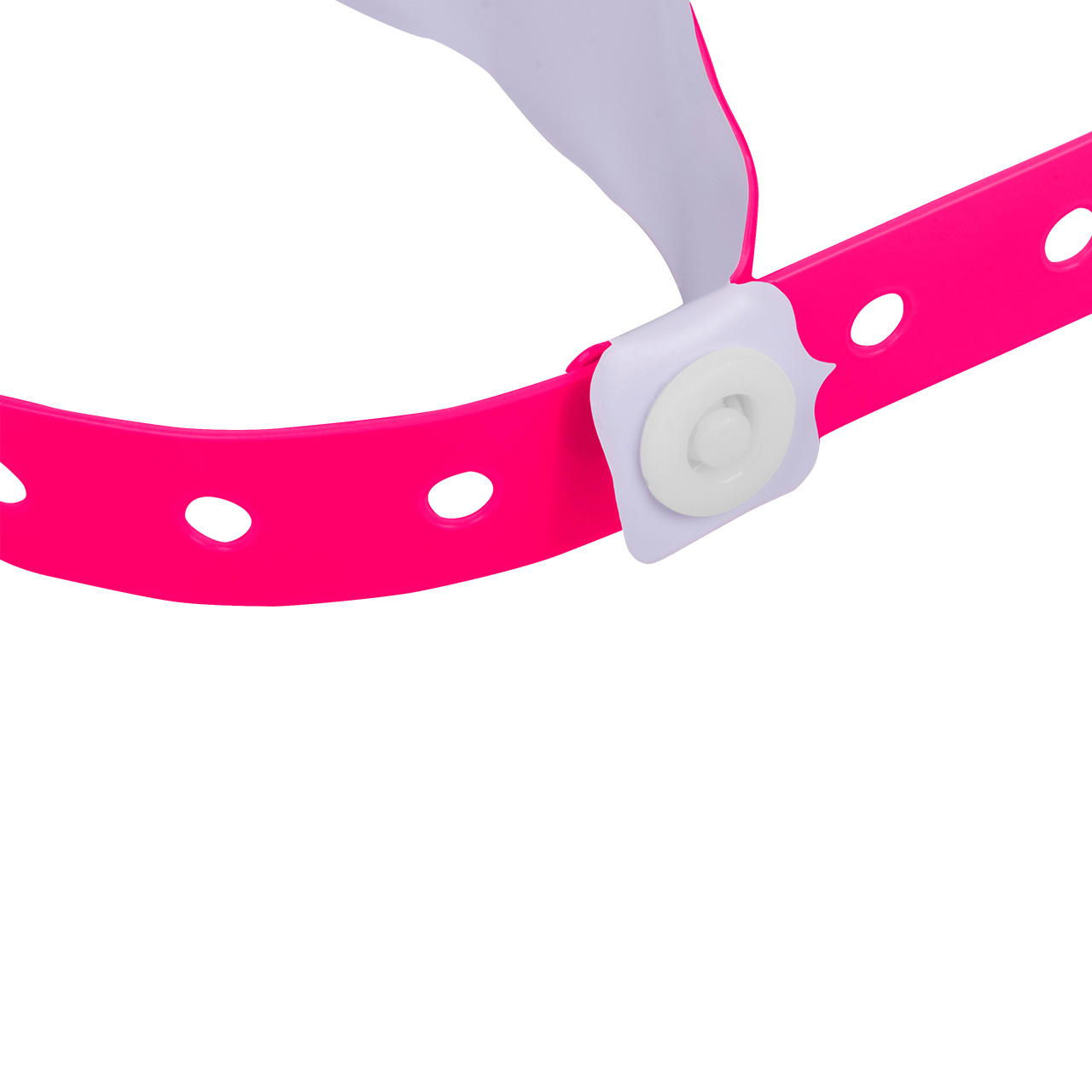 Printed vinyl admission wristbands (1c) - neon pink