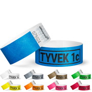 Tyvek Bänder bedruckt (1-farbig) 25 mm - blau