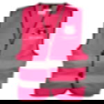Signalweste mit Aufdruck - 2-seitig Signalweste - bedruckbar - 2-seitig - 2-farbig - pink