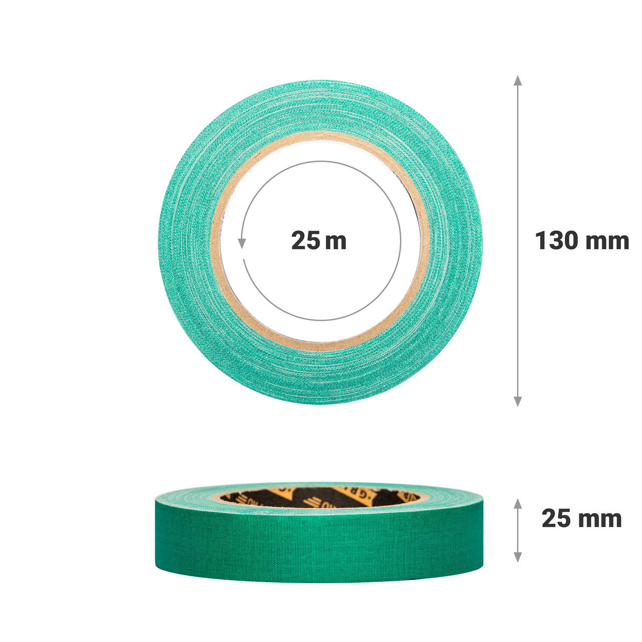 GT PRO cloth tape - 25 mm - green