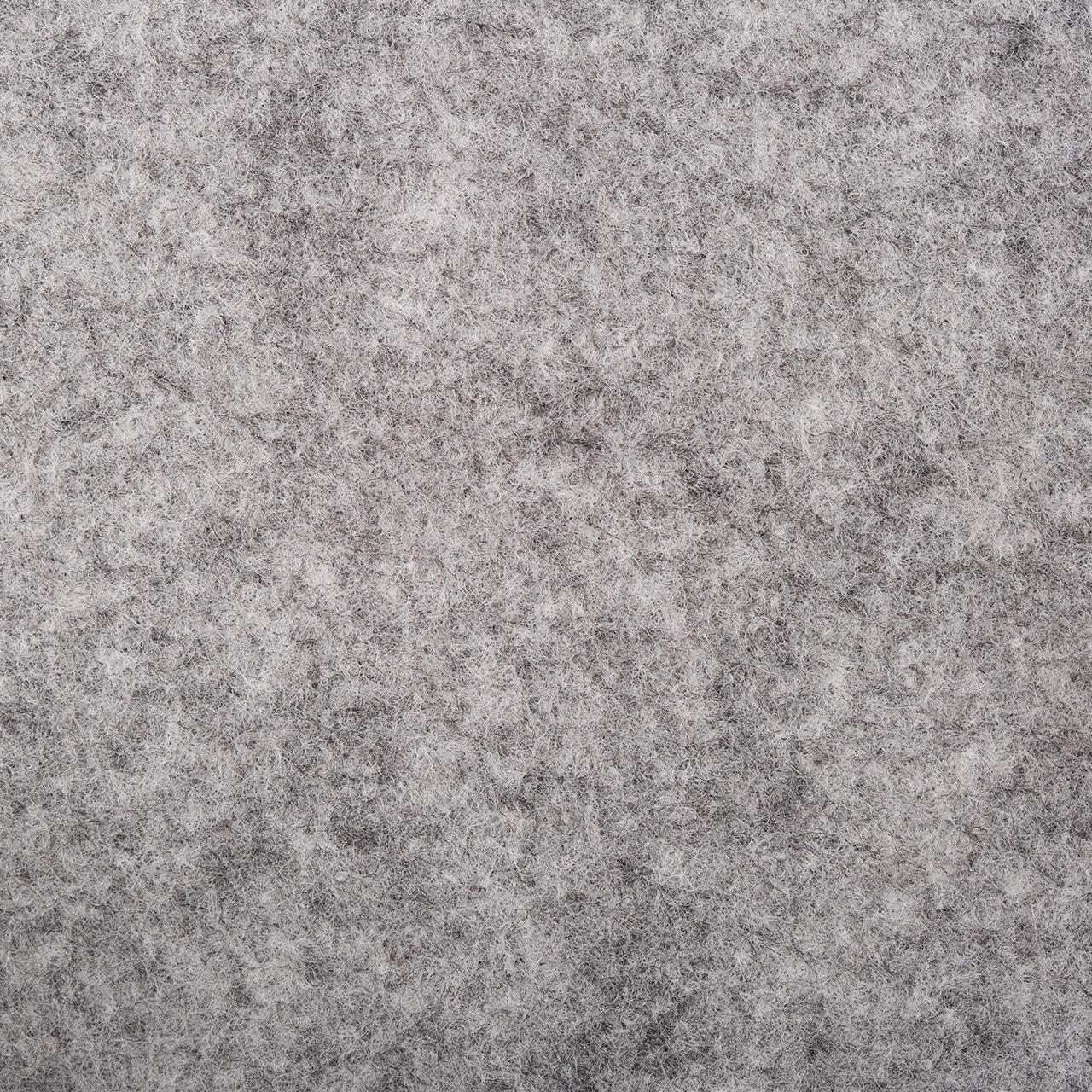 Flat felt carpet B1 with film covering - light grey mottled