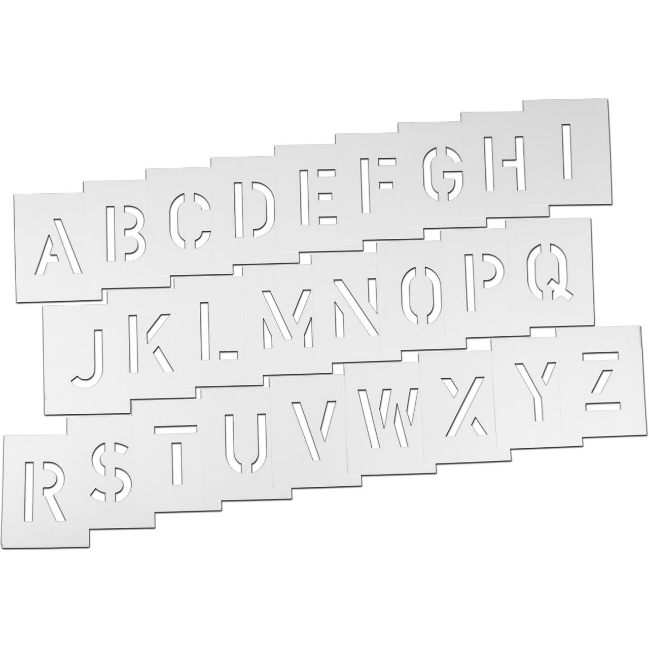Plastic letter stencils - 200 mm