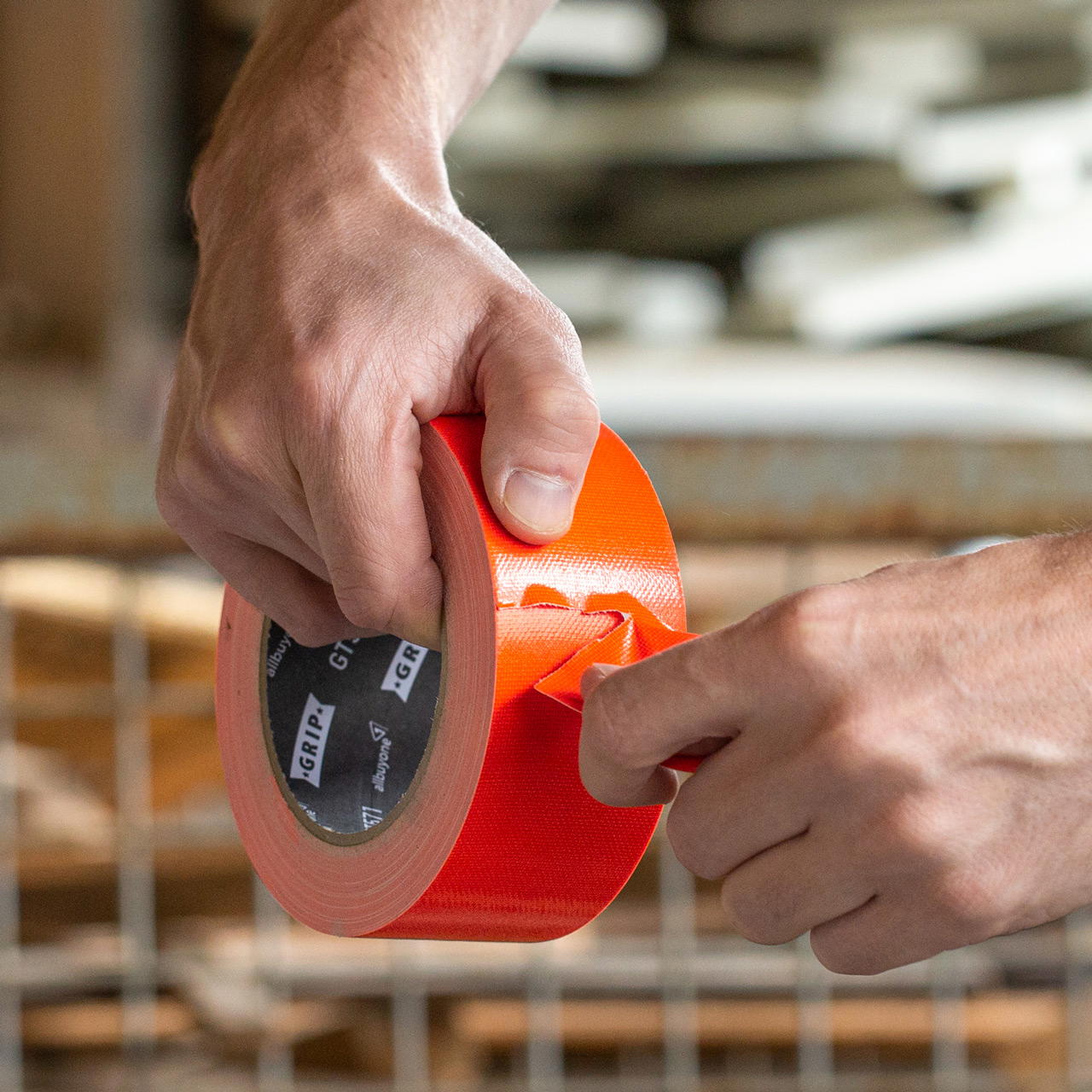 Adhesive cloth tape NEON GT 571 - neon orange