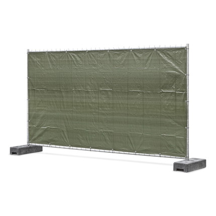 Bauzaunplane grün 3,41 x 1,76 m - grün