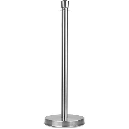 Barrier stand with cord - silver