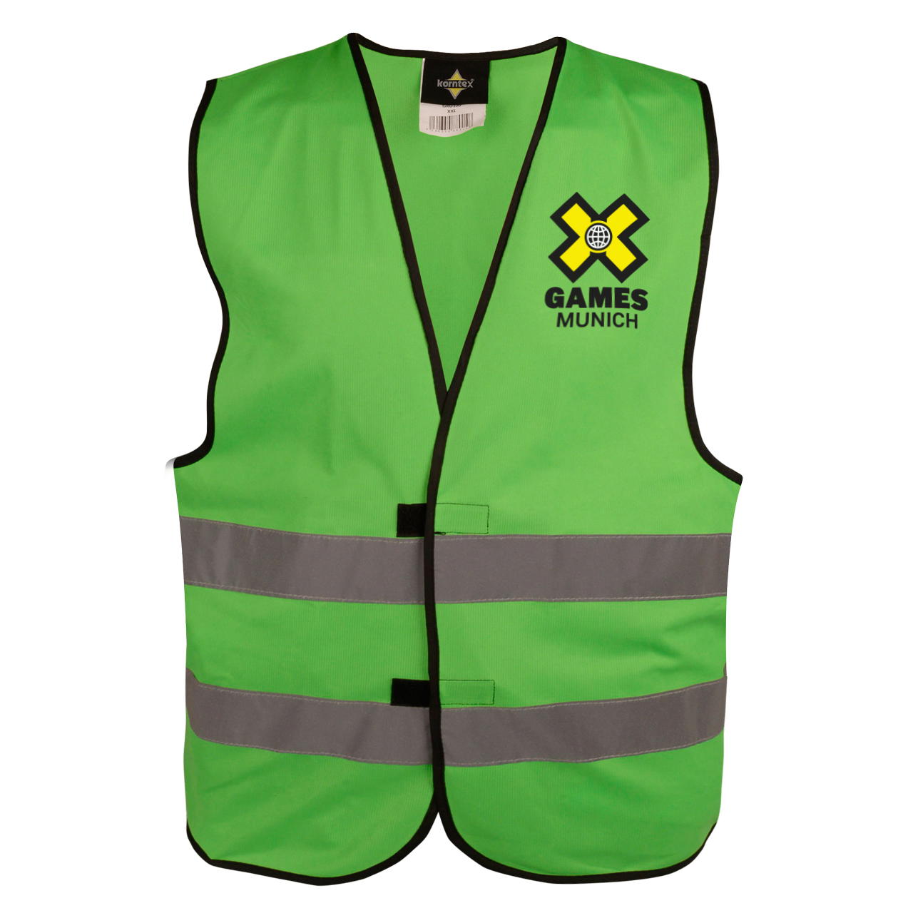 Signalweste - bedruckbar - 1-seitig - 3-farbig - grün