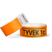 Tyvek Bänder bedruckt (1-farbig) 25 mm - neonorange