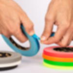 clothtape 10 mm - neon blue GT PRO cloth tape - 10 mm - neon blue