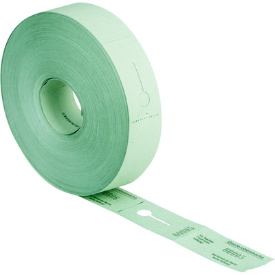 coatroom tokens roll | green
