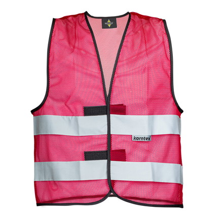 Signalweste Mesh - rot - S/M