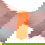 plastic admission wristbands - neon orange Unprinted vinyl tape - neon orange